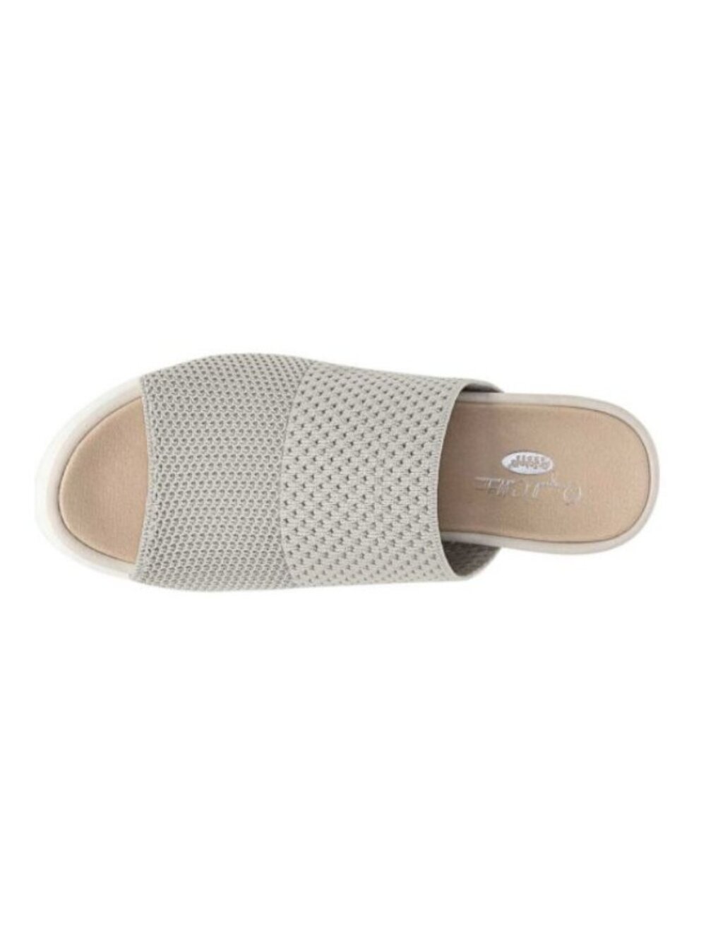 D'Scholls Women's Oyster Mesh Knit Sonia Open Toe Platform Slide Sandals Sz 7.5M - Picture 5 of 16